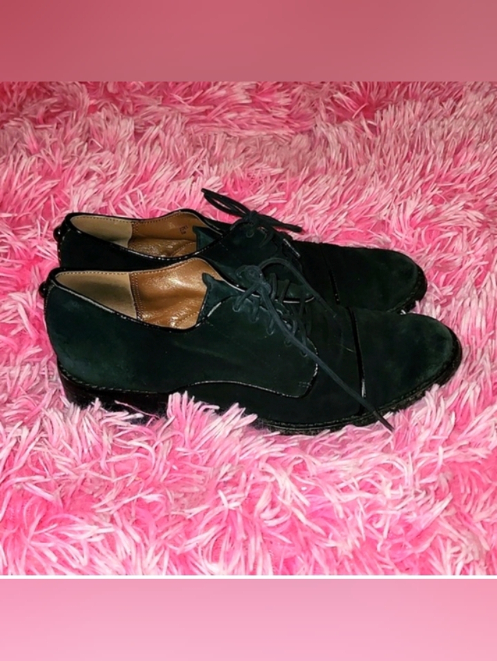 Donald J. Pliner Black Suede Suede Oxford Shoes Sz 5 Fair